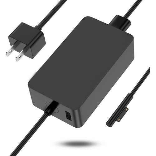 Microsoft Surface Charger, 44W AC Adapter Charger for Surface Pro 9/8 /7/6 /5/4 /3, Surface Laptop 3/2/ 1, Surface Book 3/2/ 1, Surface Go Power Supply 15V 2.58A with 5V 1A USB Charging Port