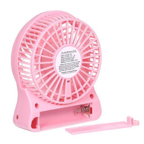 Mini Desk USB Fan 3 Gears with Night Light Portable for
