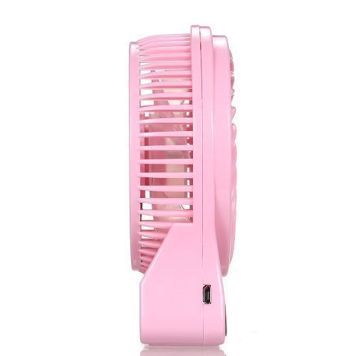Mini Desk USB Fan 3 Gears with Night Light Portable for