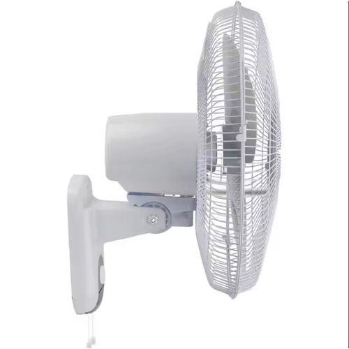 Comfort Zone Oscillating Wall Mount Fan with Adjustable Tilt, 16 inch, 3 Speed, Metal Grille, 90 Degree Oscillation