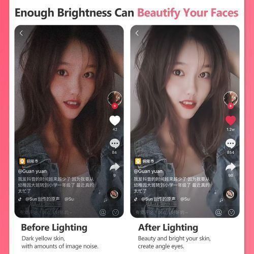Other Ring 26cm/10inch Dimmable LED Studio Camera Ring Light Photo Phone Video Light Lamp with a Tripod Stand - Black/White