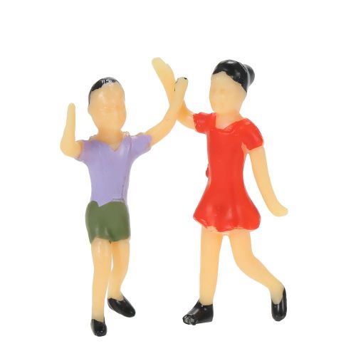 20 Pcs Scale 1:25 Building Layout Mix Painted Model People Train Street Passenger Figures NO5138