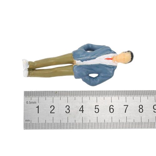 20 Pcs Scale 1:25 Building Layout Mix Painted Model People Train Street Passenger Figures NO5138