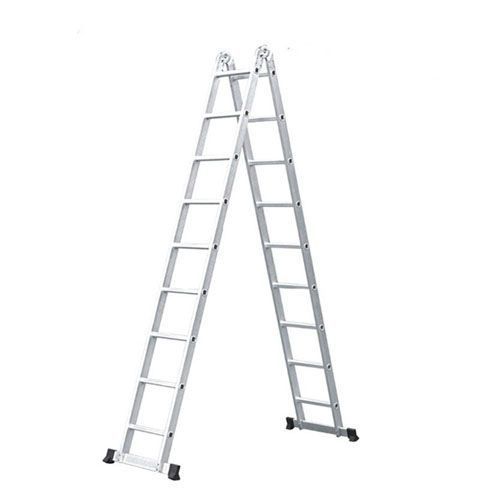 Other 2X9 Aluminum Multipurpose Ladder with 2 Hinges-Silver
