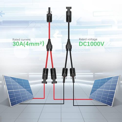 915 Generation Solar Y Branch Cable Connectors, for Solar Pane,Cable Plug T