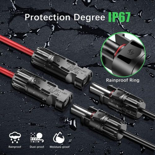 915 Generation Solar Y Branch Cable Connectors, for Solar Pane,Cable Plug T