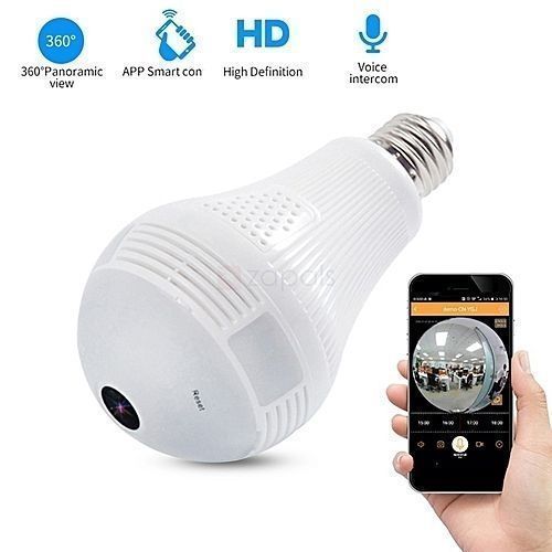 Fbi Smart Wireless Spy Camera Bulb - White