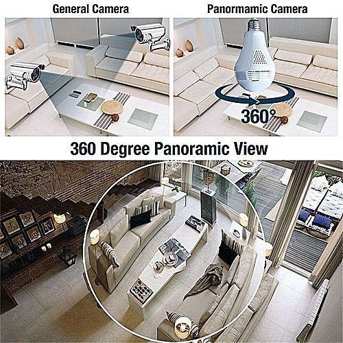 Fbi Smart Wireless Spy Camera Bulb - White