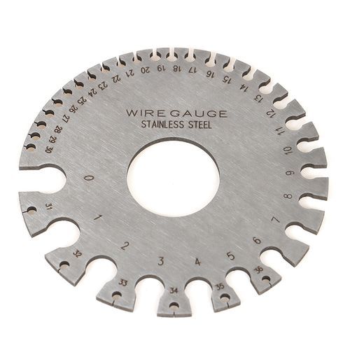 0-36 Round Wire Gauge Weld Diameter Gauge Welding  Stainless Steel Inch  A.W.G Gauges American Standard