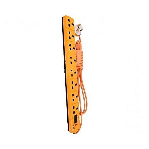 Maqte 8-Way UK Standard Power Extension Cable - Orange