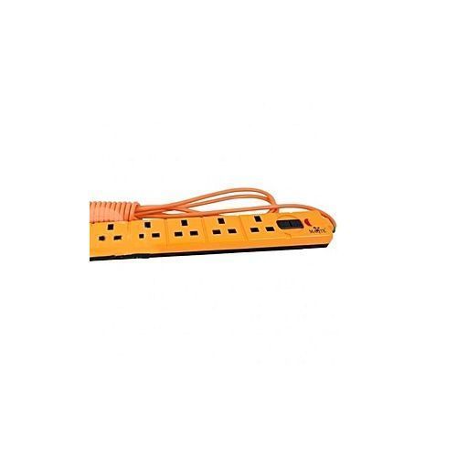 Maqte 8-Way UK Standard Power Extension Cable - Orange