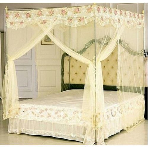 4*6 Mosquito Net with Stands - Cream