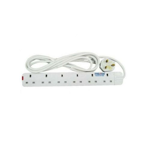 Power King 6-way extension cable with 3 metre cord