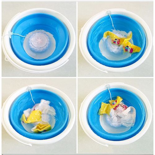 Foldable Baby Clothes Washing Machine -Blue