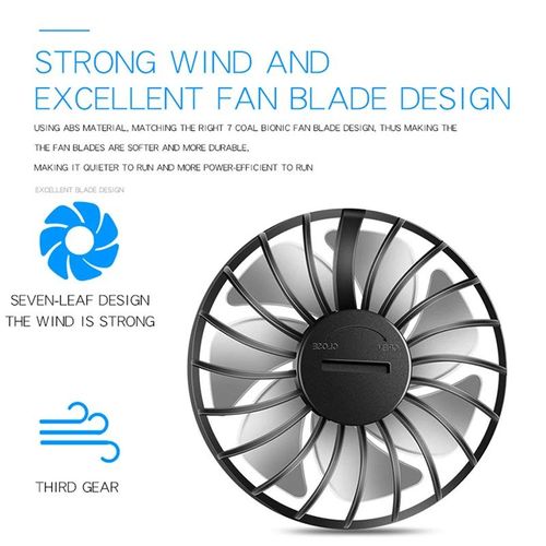 USB portable mini fan hands-free neck hanging sports fan 3-speed mini double fan with night light