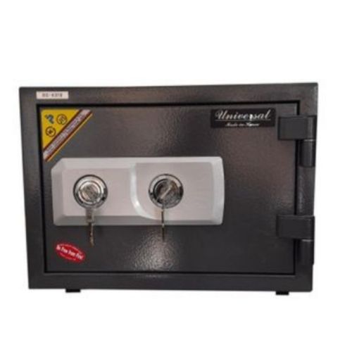Universal Home Fireproof Safe For Money & Valuables Double Key Bs-K310 - Dark grey