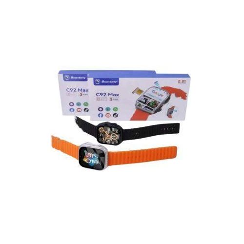 Smartbarry C92 Max Smart Watch 4G Network Android Smart Watch with 3 Straps 64GB Memory Support SIM Card and Google Play Facebook ,YouTube, Telegram,WhatsApp,TikTok Support All Apps as a Mobile Phone in Your Hand with 2 Camera for Taking Pictures