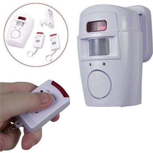 Mini Alarm System Wireless Remote Controlled Mini Alarm With IR Infrared Motion PIR Detector & 105dB Loud For Home Security Anti-Theft