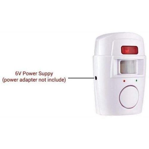 Mini Alarm System Wireless Remote Controlled Mini Alarm With IR Infrared Motion PIR Detector & 105dB Loud For Home Security Anti-Theft
