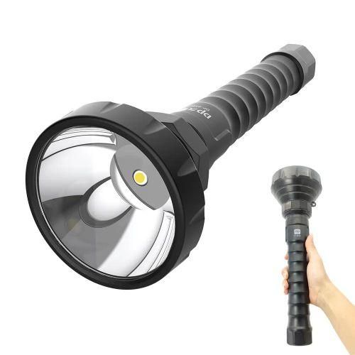 Dp Super Bright Rechargeable Flashlight Torch - Black