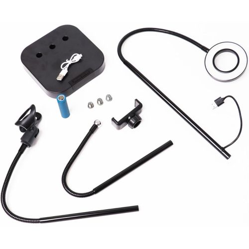 Ring light and mobile phone holder and microphone stand A15