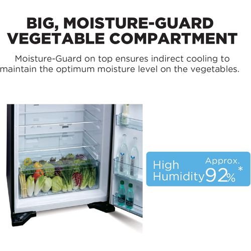 Hitachi Double Door Fridge 601L Inverter Compressor RV800BBK-Black(1 YR WRTY)