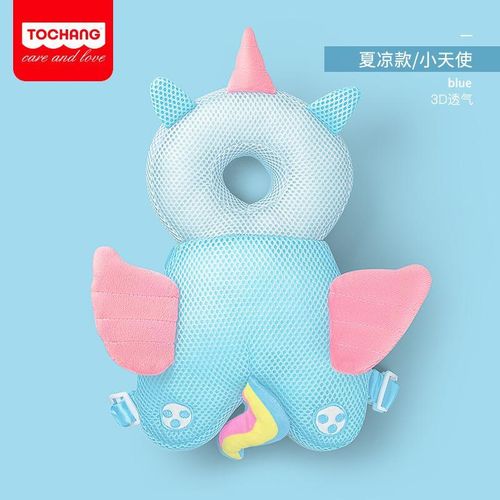 Baby Headrest Spring and Autumn Breathable Plush Headrest Drop-Resistant Baby Protective Pad Toddler Hat