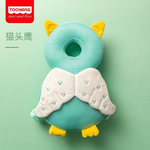 Baby Headrest Spring and Autumn Breathable Plush Headrest Drop-Resistant Baby Protective Pad Toddler Hat