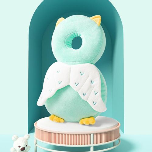 Baby Headrest Spring and Autumn Breathable Plush Headrest Drop-Resistant Baby Protective Pad Toddler Hat