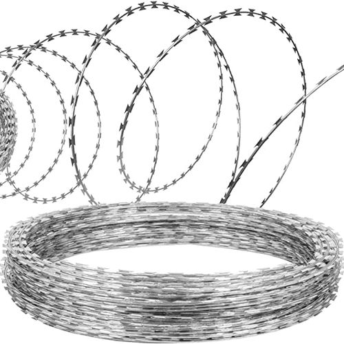 Metal Razor Wire 7M Galvanized-Silver