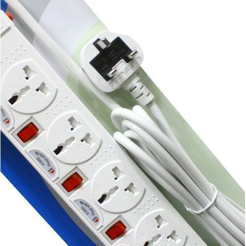Borl Original High Grade 6 Ways Heavy Duty Extension Socket-White