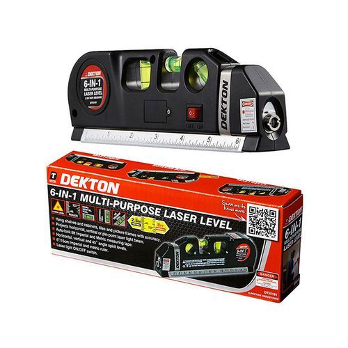 Dekton Multi-Purpose Laser Level 6-In-1 Black