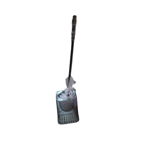 Shinny Toilet Brush With Holder - Gold