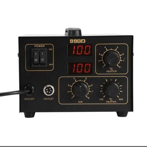 SMD Rework Station HOT AIR Tool & Soldering IRON Holder + 3 Nozzles
