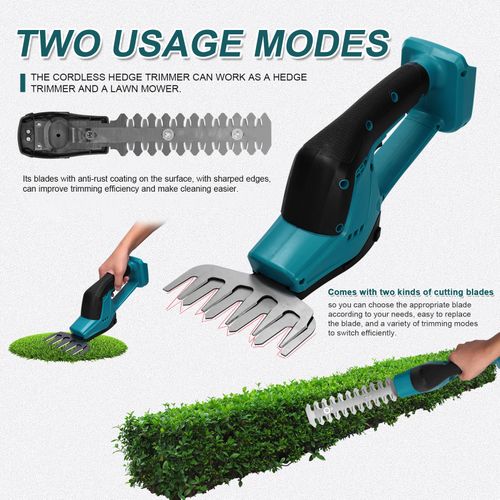 Cordless Hedge Cutter Electric Grass Trimmer Garden Branch