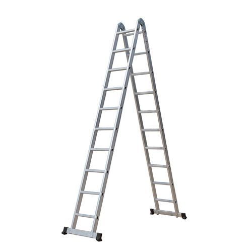 Other 2X10 Aluminum Multipurpose Ladder with 2 Hinges-Silver