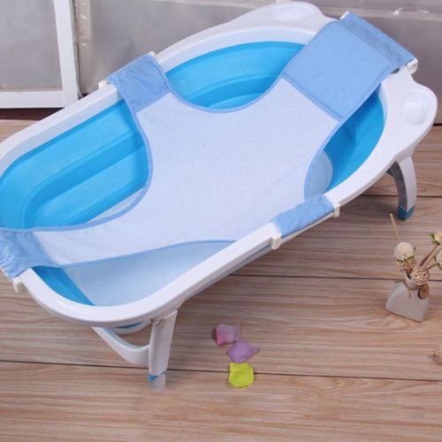Newborn Infant Baby Bath Adjustable Antiskid Net Bathtub Sling Mesh Net Accessories New NO5302