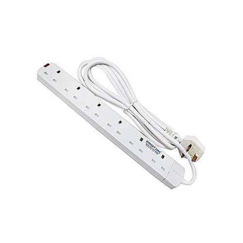 Power King Powerking  6Ways Extension Cable - White