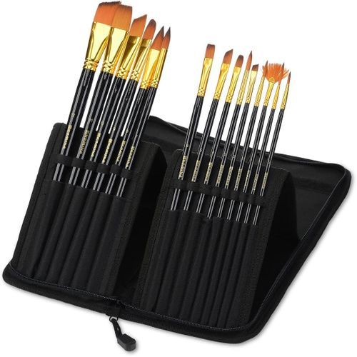 Long Art Brushes - Black