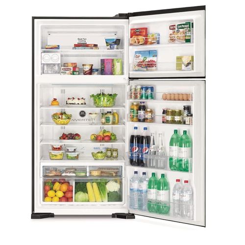 Hitachi Double Door Fridge 700L Inverter Compressor RV860KBSL-Silver(1 YR WRTY)