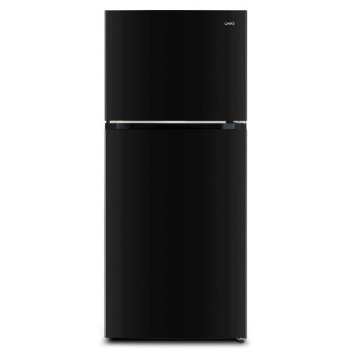 Chiq 250 Litres Double Door Fridge Or Refrigerator - Black