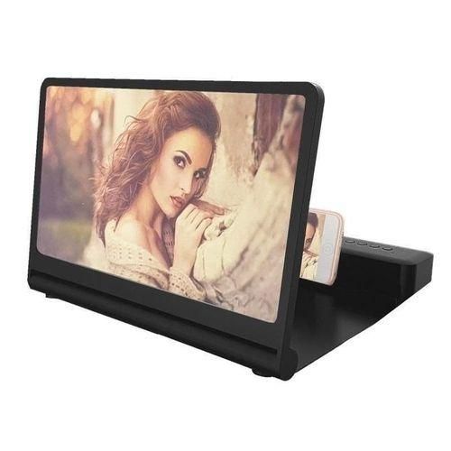 9D Smartphone Enlarged Screen 12 inch Magnifier Phone Screen with Bluetooth Speaker - Multi-colours