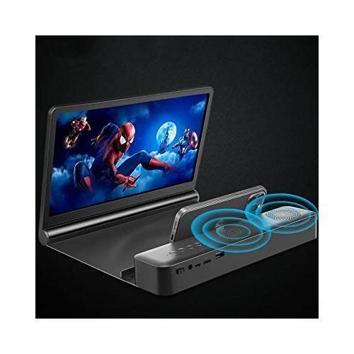 9D Smartphone Enlarged Screen 12 inch Magnifier Phone Screen with Bluetooth Speaker - Multi-colours