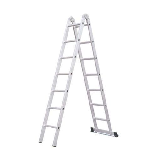 Other 2x7 Aluminum Multipurpose Ladder with 2 Hinges - Silver