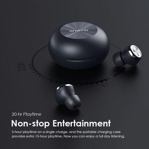 Oraimo Air-Buds 3 Powerful Bass IPX7 True Wireless Earbuds - Black