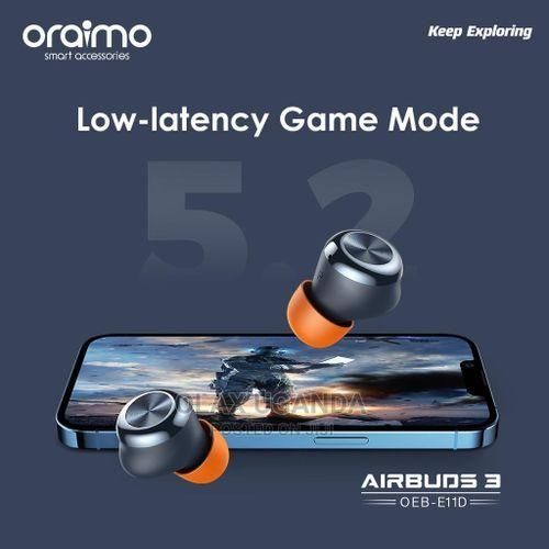 Oraimo Air-Buds 3 Powerful Bass IPX7 True Wireless Earbuds - Black