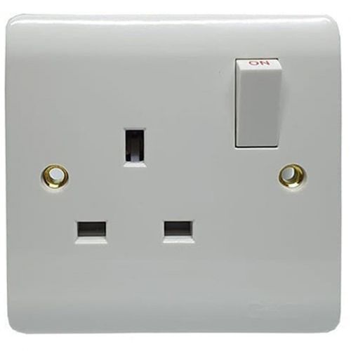 Gt Single Wall Socket 1 Gang - White