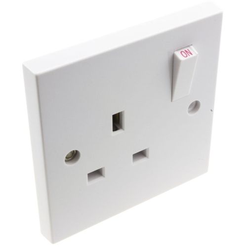 Gt Single Wall Socket 1 Gang - White
