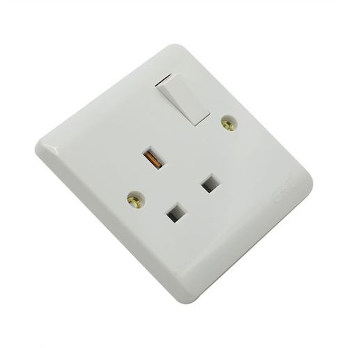 Gt Single Wall Socket 1 Gang - White