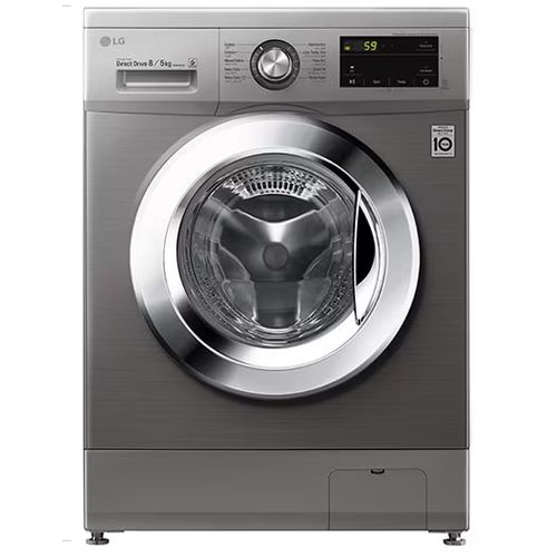LG 8kg/5kg - Front Load Washer/Dryer - Grey & Black